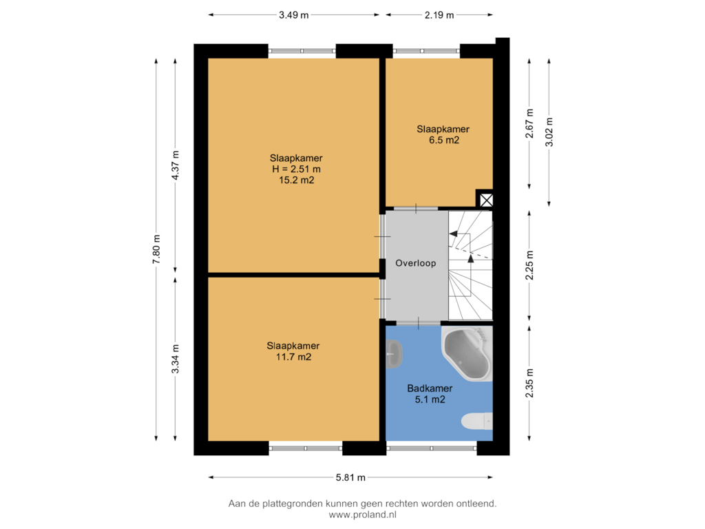 Bekijk plattegrond van 1e Verdieping van Wilgenstraat 2