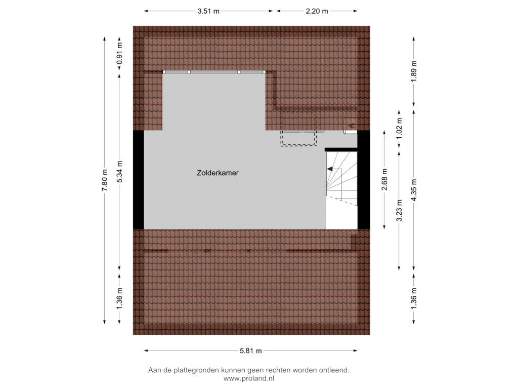 Bekijk plattegrond van 2e Verdieping van Wilgenstraat 2