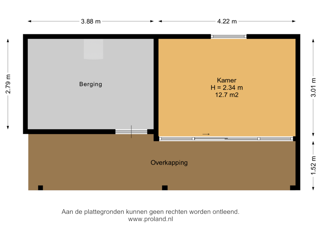 Bekijk plattegrond van Berging van Wilgenstraat 2