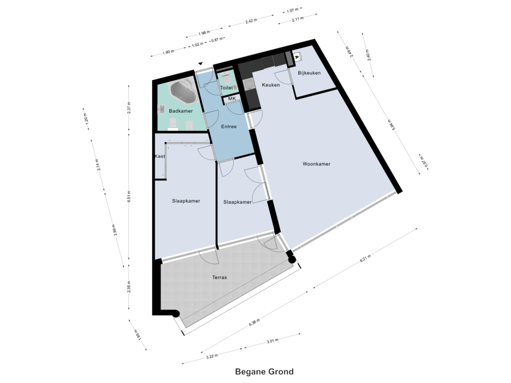 Bekijk plattegrond van Begane Grond van Abdis Aleydisstraat 31