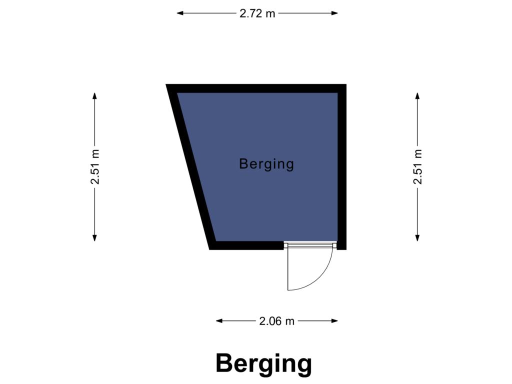 View floorplan of Berging of Abdis Aleydisstraat 31