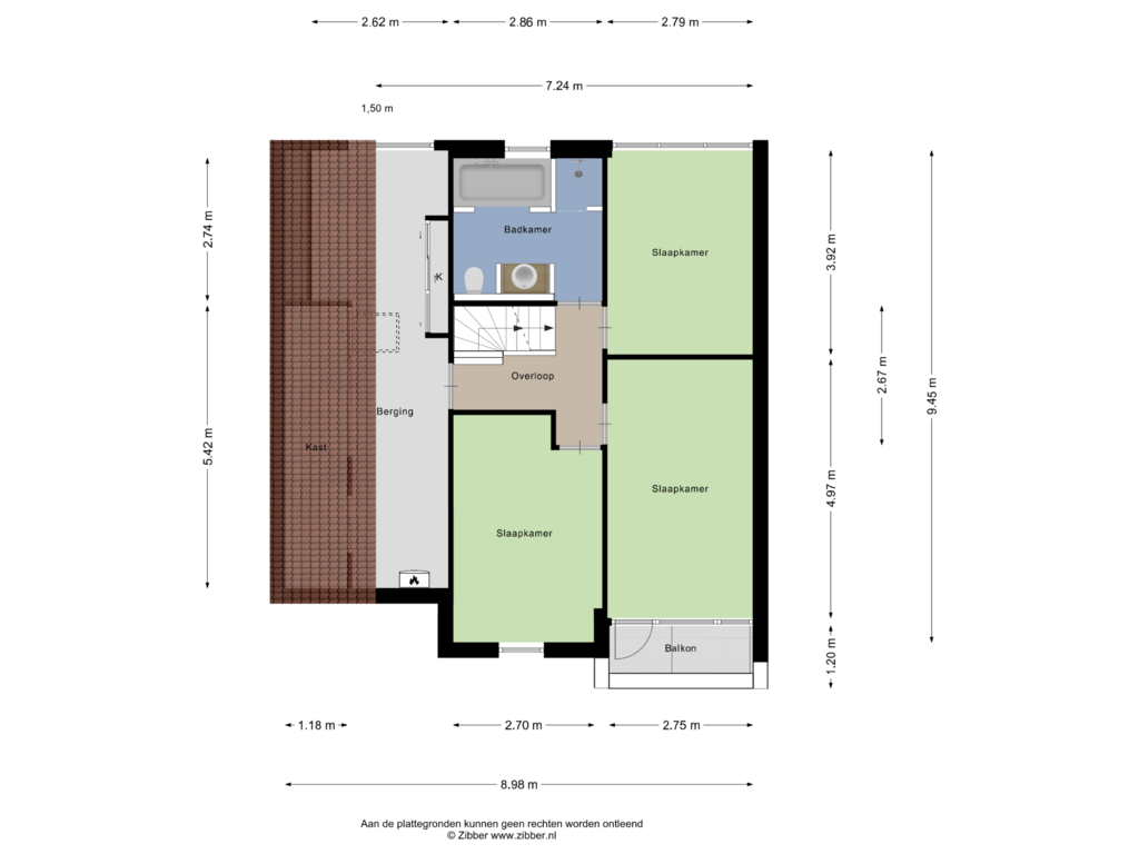 Bekijk plattegrond van Eerste verdieping van Het Otman 33