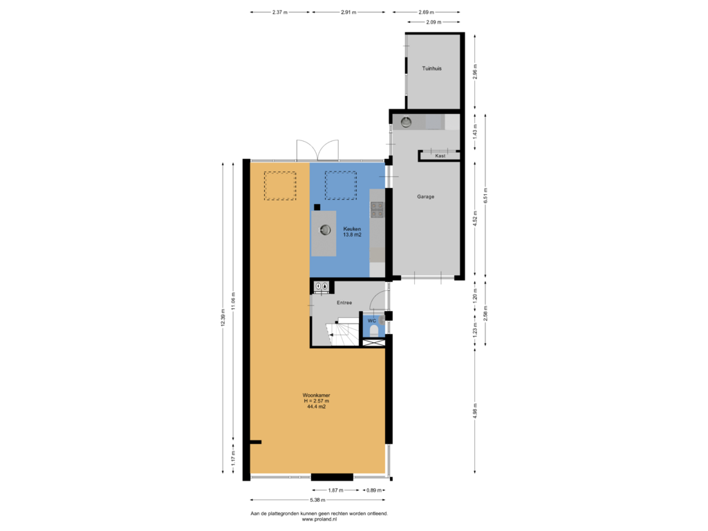 Bekijk plattegrond van Begane Grond van Eendenkooi 14