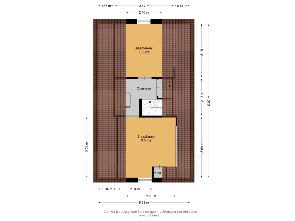 Bekijk plattegrond van 2e Verdieping van Eendenkooi 14