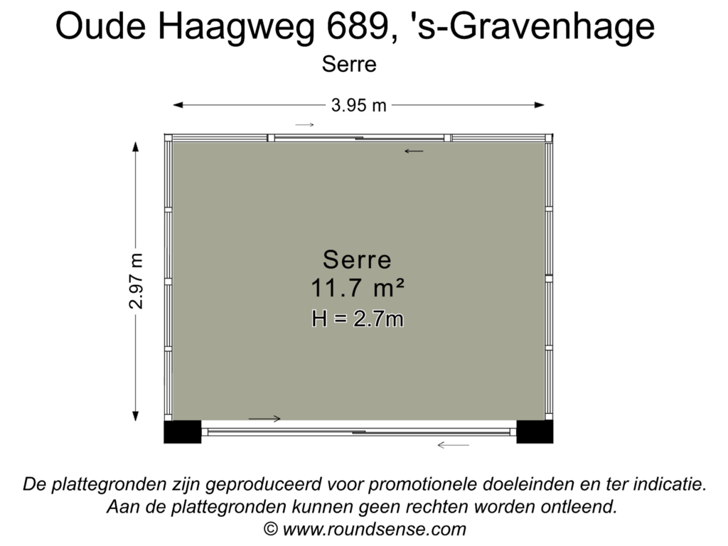 Bekijk plattegrond van Serre van Oude Haagweg 689