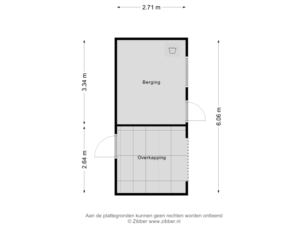 Bekijk plattegrond van Berging van Gerardus Mensstraat 4