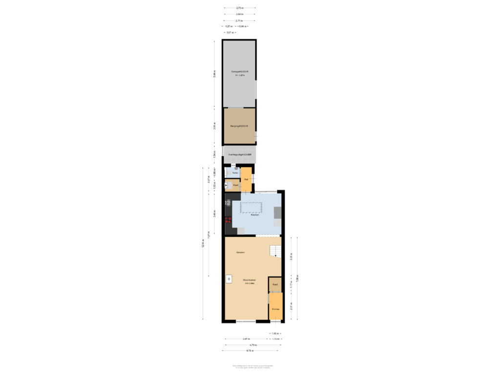 Bekijk plattegrond van Begane grond van 3e Poellaan 17