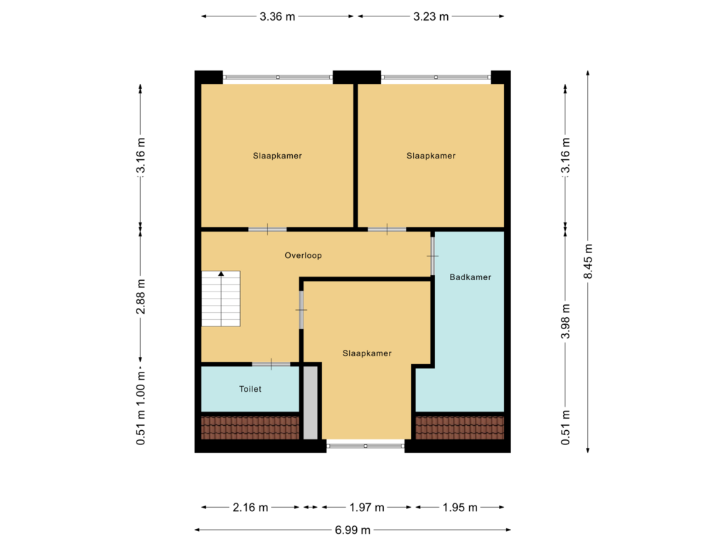 Bekijk plattegrond van Floor 1 van Damstraat 56