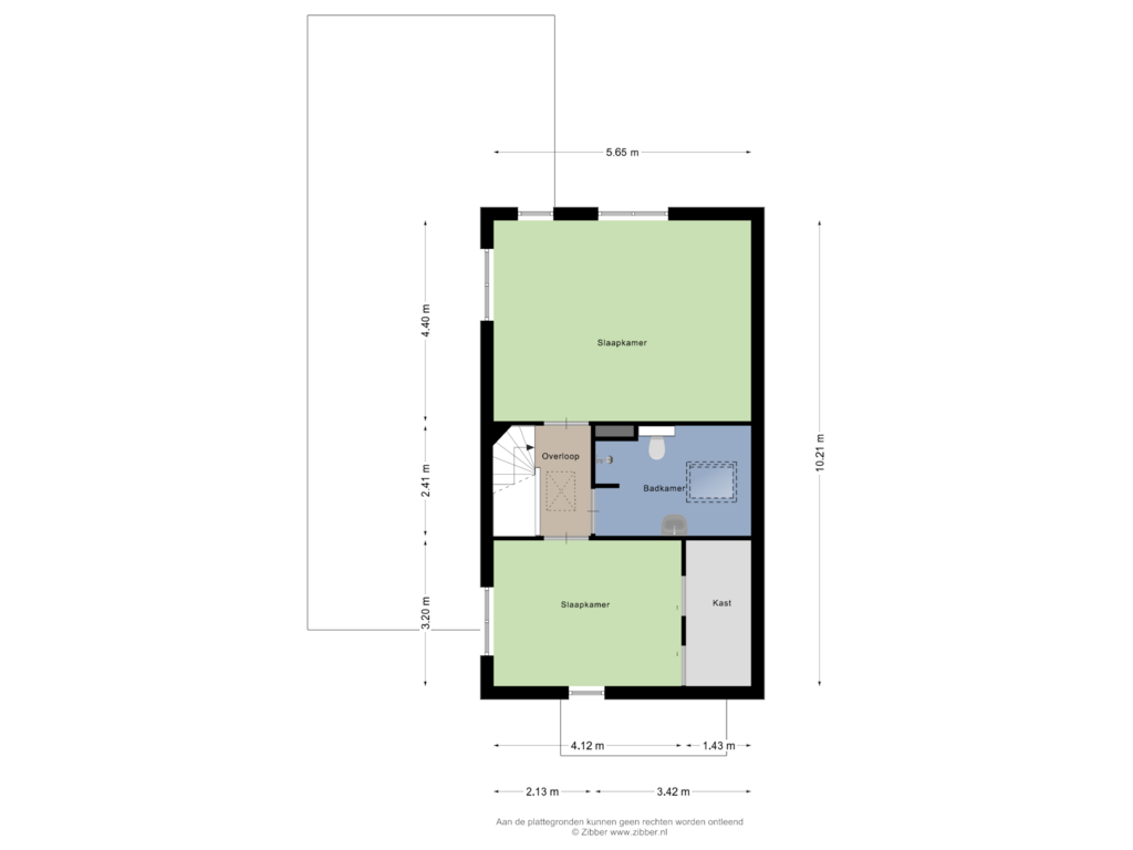 Bekijk plattegrond van Eerste Verdieping van Jan van Elburgstraat 20