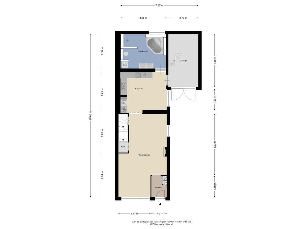 Bekijk plattegrond van Begane Grond van Sluispad 17