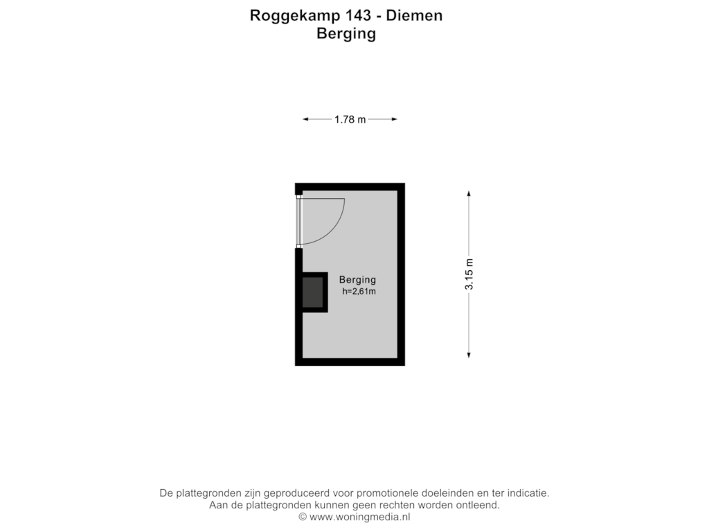 Bekijk plattegrond van Berging van Roggekamp 143