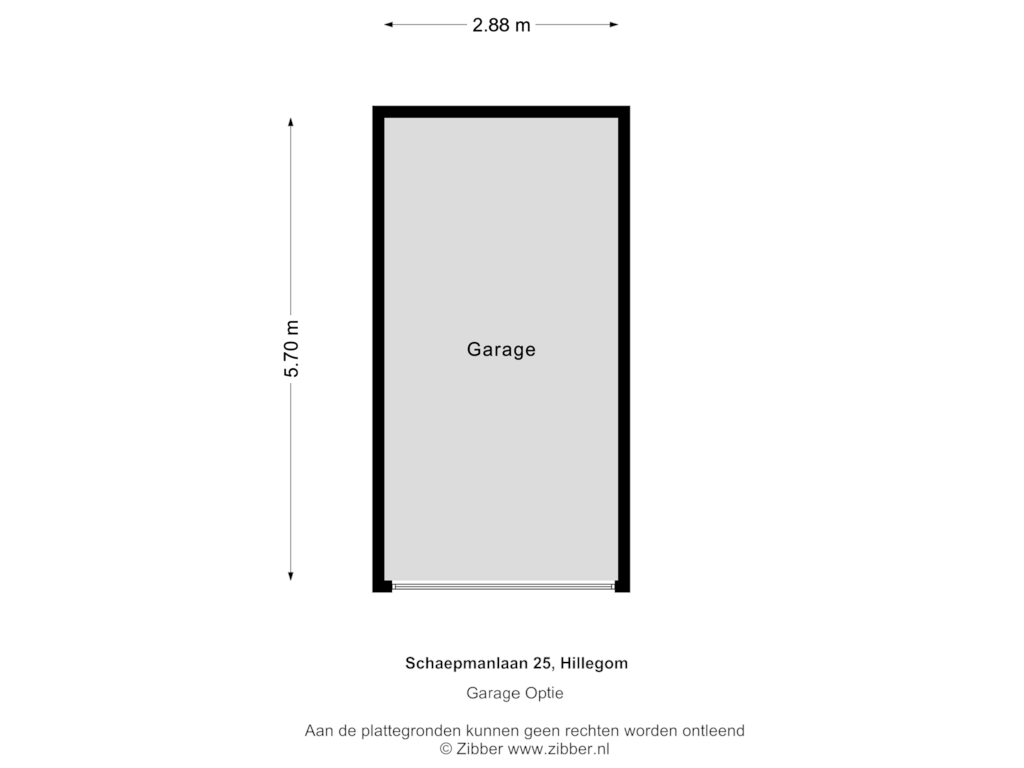 Bekijk plattegrond van Garage van Schaepmanlaan 25