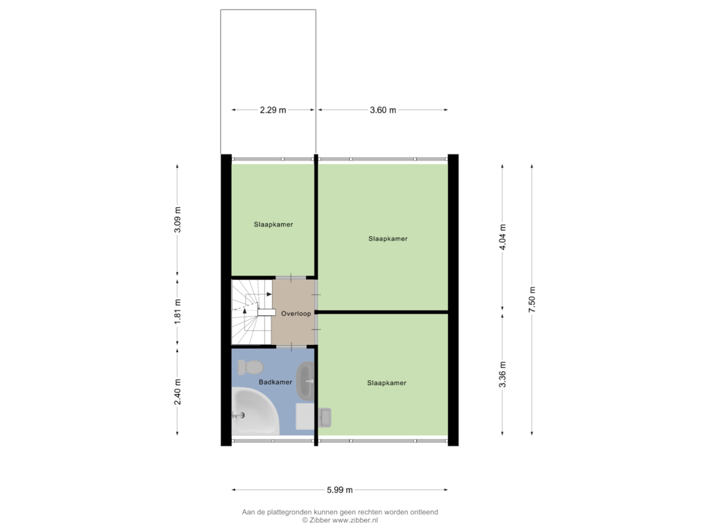 Bekijk plattegrond van Eerste Verdieping van Kattebos 45