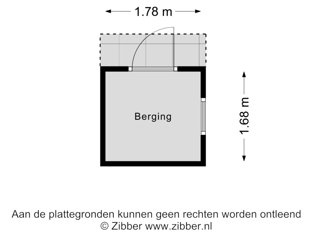 Bekijk plattegrond van Berging van Kattebos 45