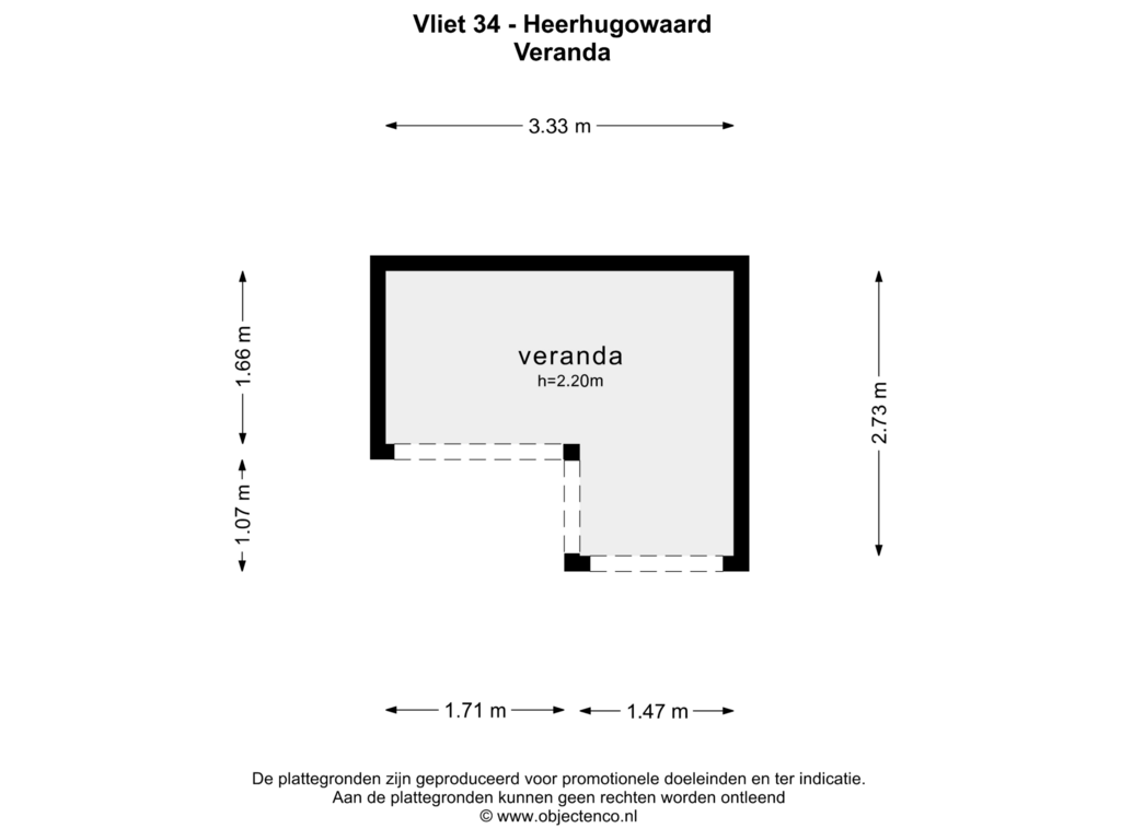 Bekijk plattegrond van VERANDA van Vliet 34