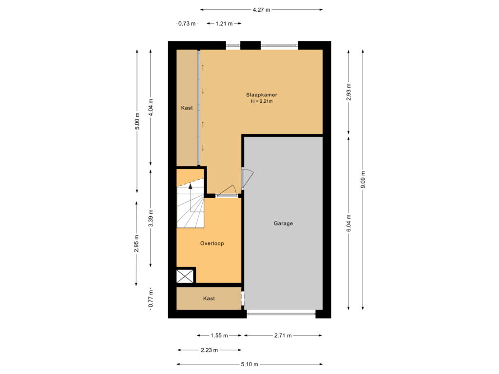 View floorplan of Souterrain of Spakenburglaan 19