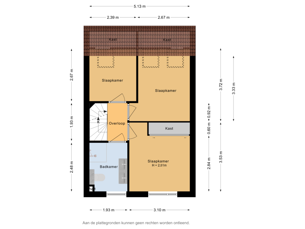 Bekijk plattegrond van 1e Verdieping van Veluws Hof 19