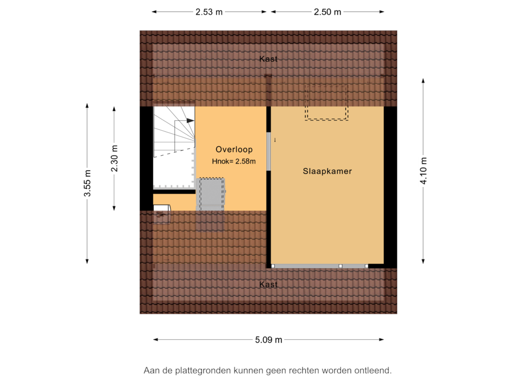 Bekijk plattegrond van 2e Verdieping van Veluws Hof 19