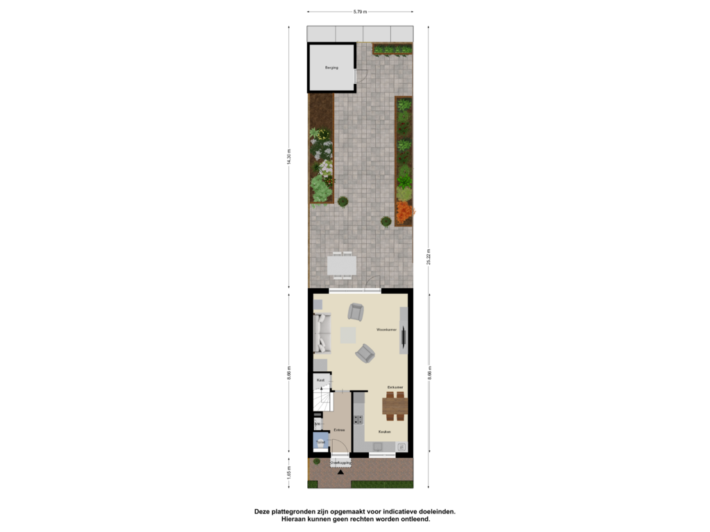 View floorplan of Begane Grond Tuin of Duprépad 11