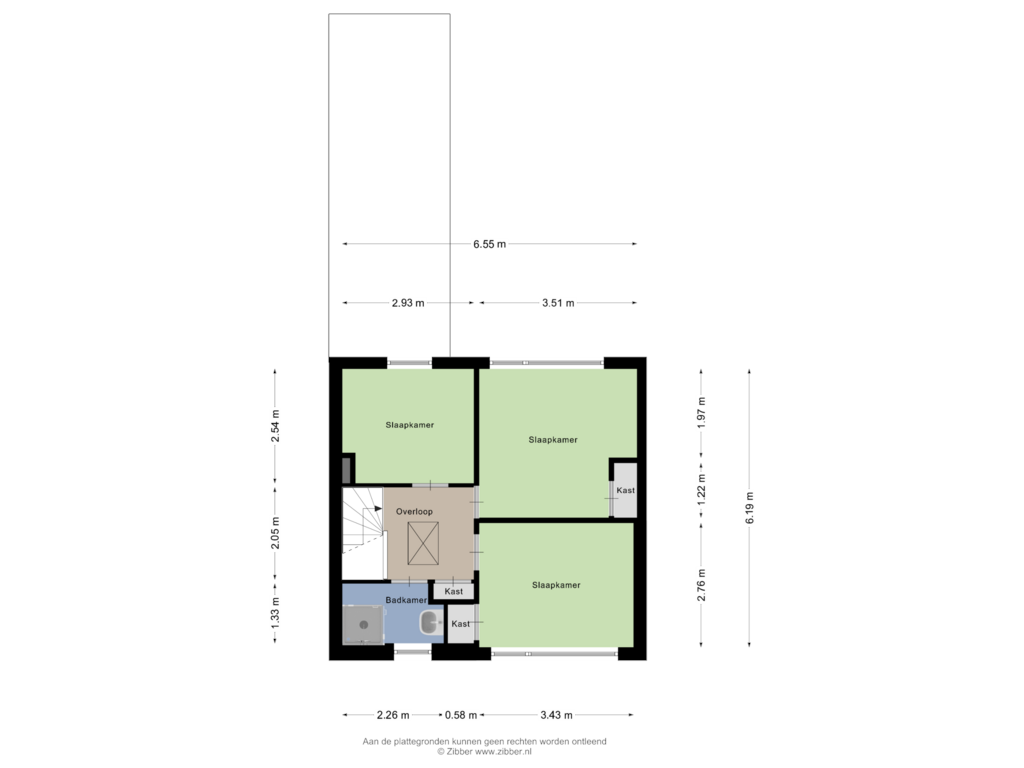 Bekijk plattegrond van Eerste Verdieping van Helmkruidstraat 22