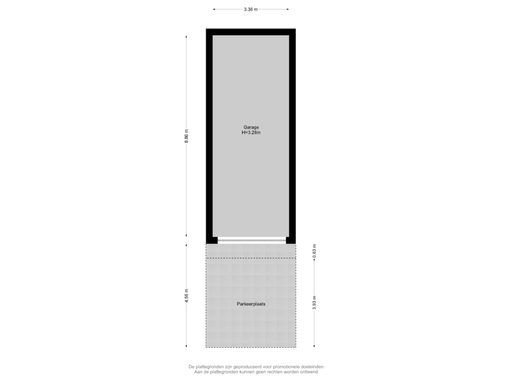 View floorplan of Garage of Kralingseweg 161