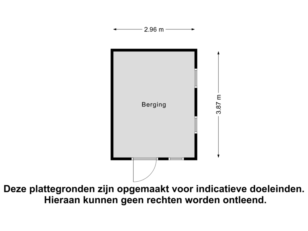 Bekijk plattegrond van Berging van Noorderdwarsvaart 161