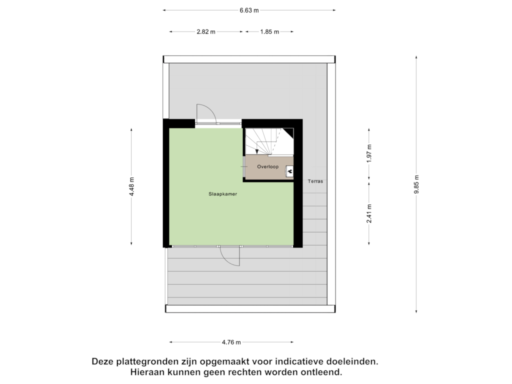 Bekijk plattegrond van Tweede Verdieping van De Parelvissers 59