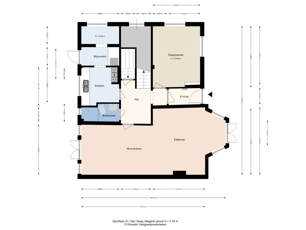 View floorplan of Begane grond of Sportlaan 81