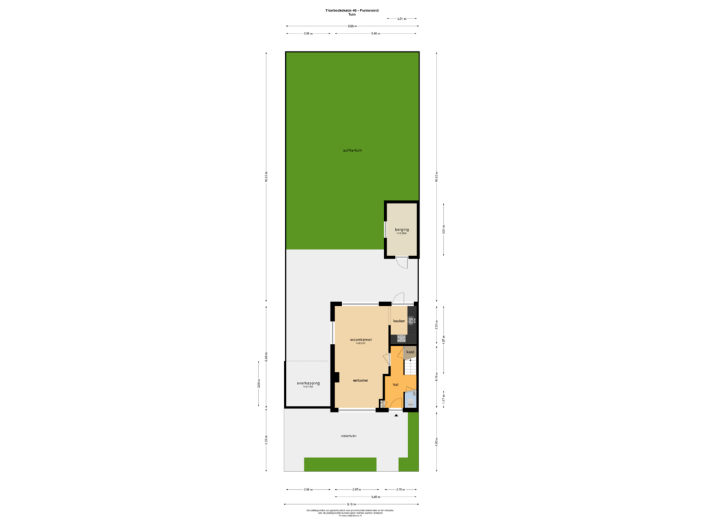 Bekijk plattegrond van TUIN van Thorbeckekade 46