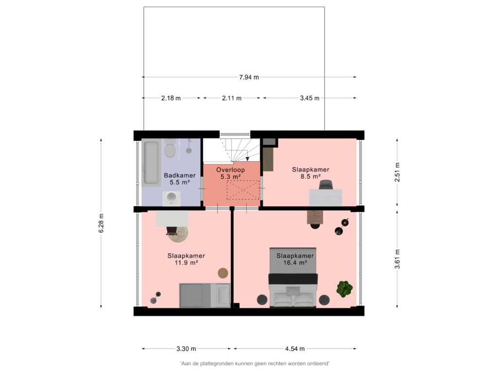 Bekijk plattegrond van Eerste verdieping van Tulpstraat 10