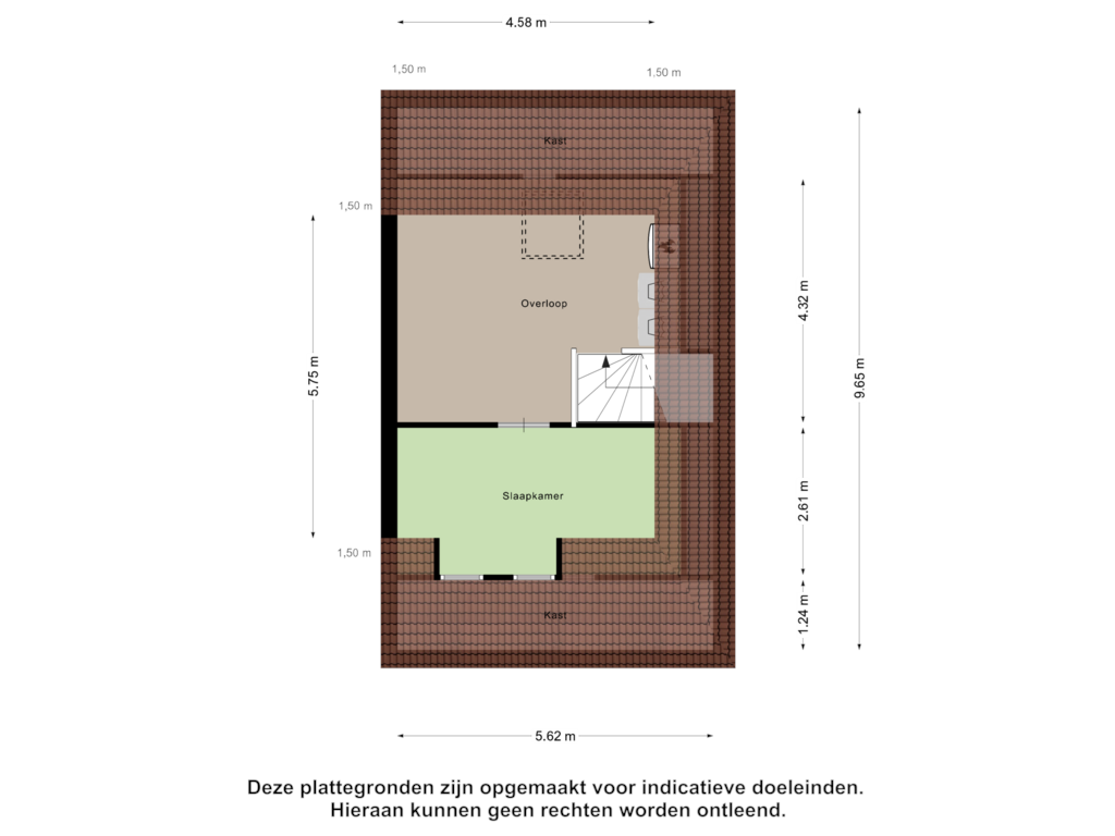 View floorplan of Tweede Verdieping of Honingzoet 23