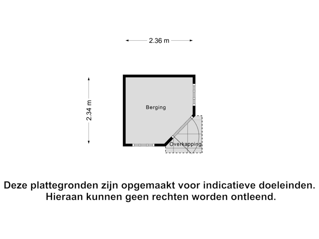 View floorplan of Berging of Honingzoet 23