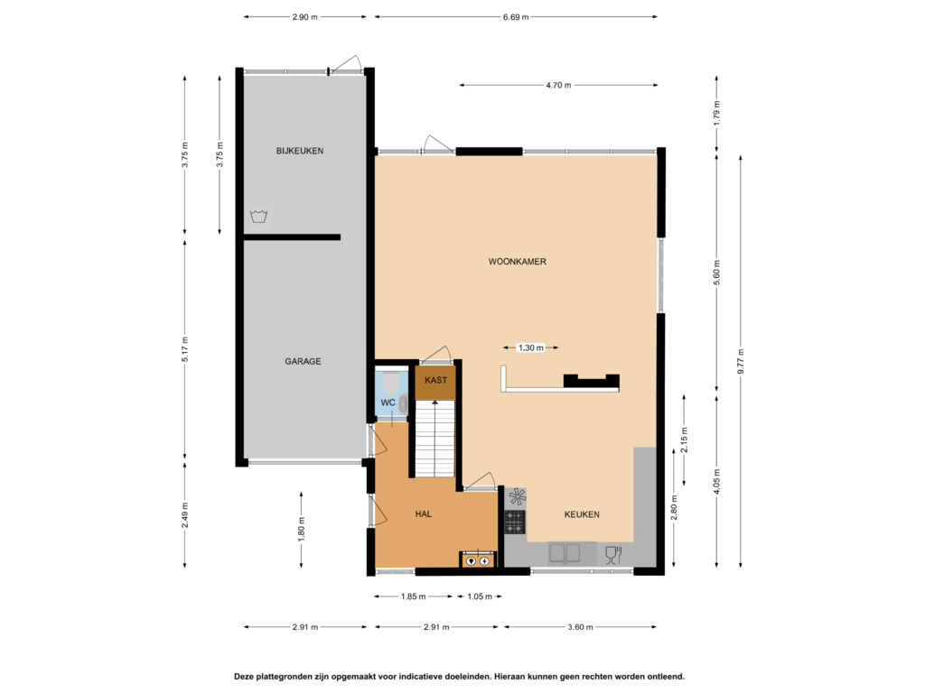 Bekijk plattegrond van Begane grond van Eendenkooi 42