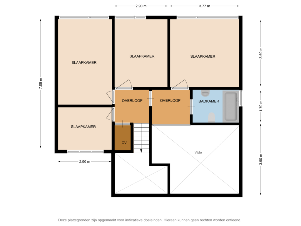 Bekijk plattegrond van Eerste verdieping van Eendenkooi 42