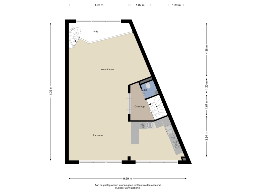 Bekijk plattegrond van Eerste Verdieping van Beukenhof 15