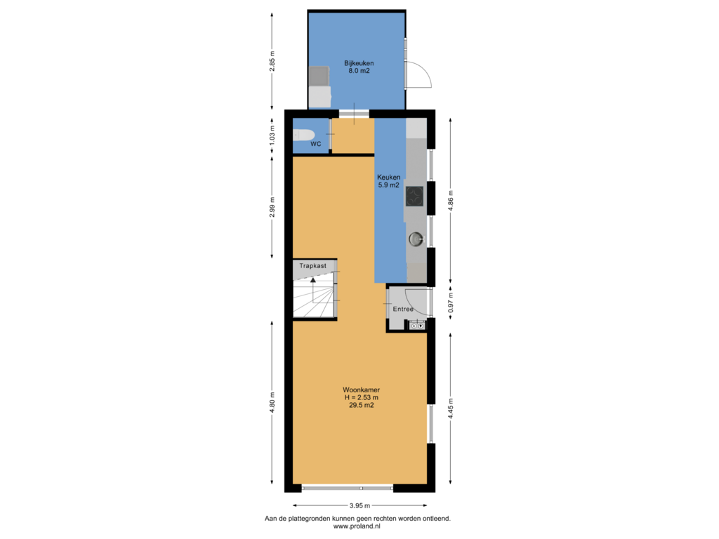 Bekijk plattegrond van Begane Grond van Súdkant 41