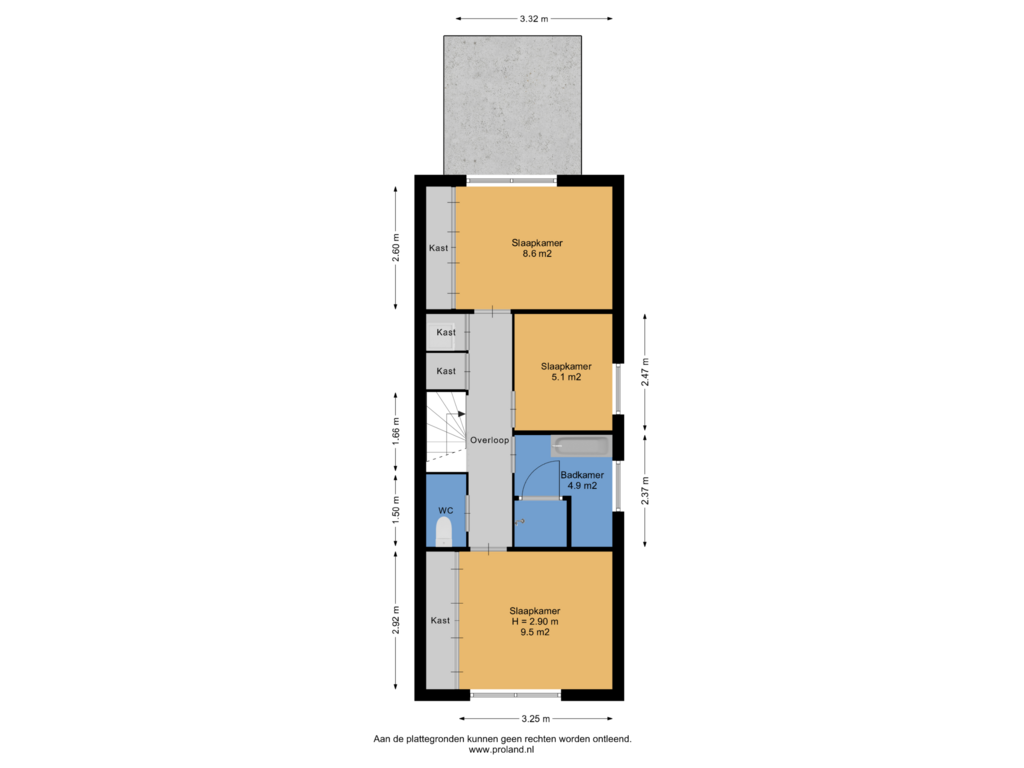 Bekijk plattegrond van 1e Verdieping van Súdkant 41