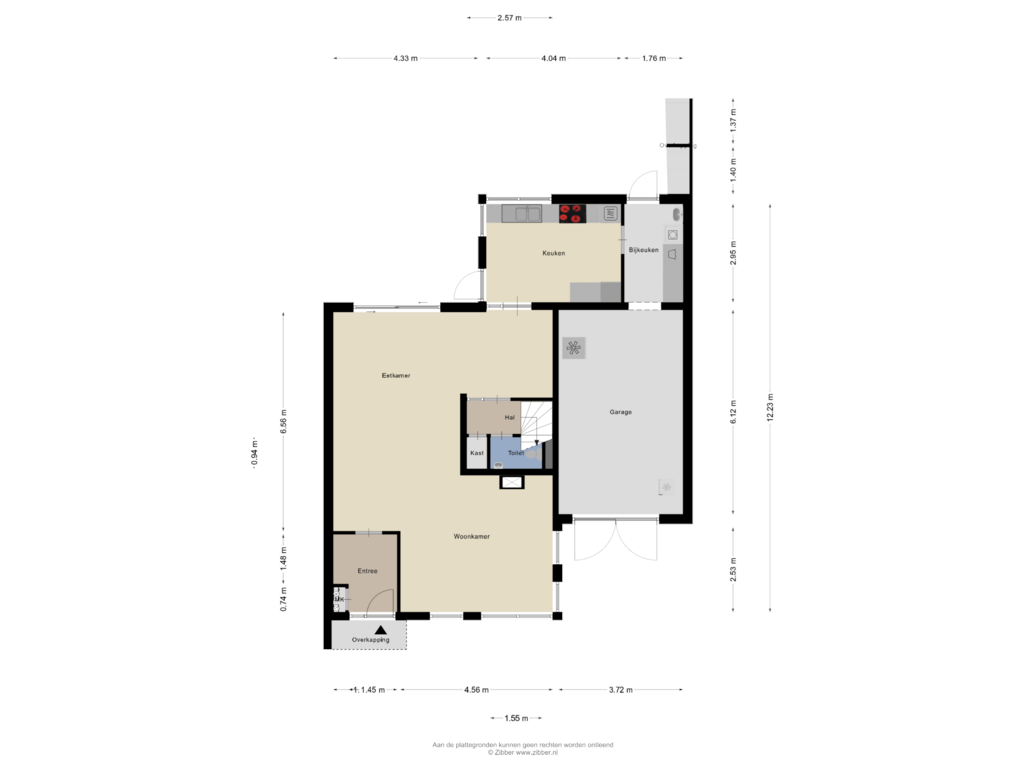 Bekijk plattegrond van Begane Grond van Gildestraat 18