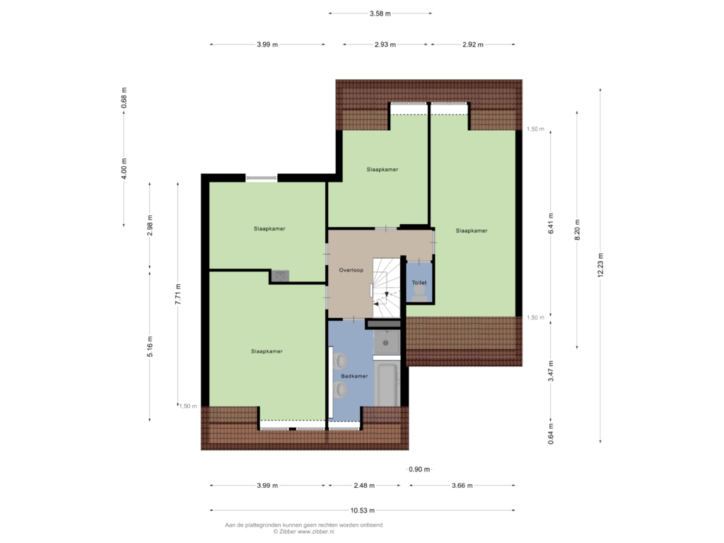 Bekijk plattegrond van Eerste Verdieping van Gildestraat 18