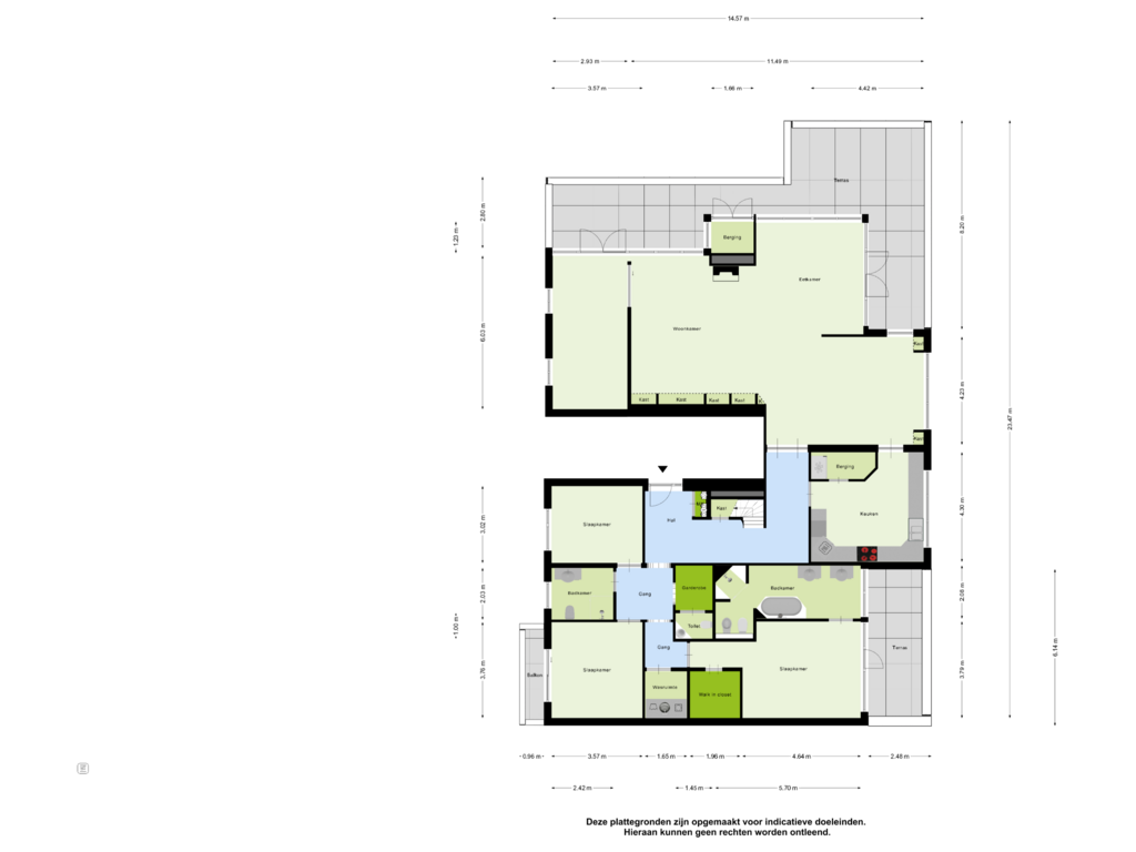 View floorplan of Tweede verdieping of Groenenborgh 29