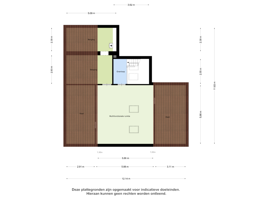 View floorplan of Derde Verdieping of Groenenborgh 29