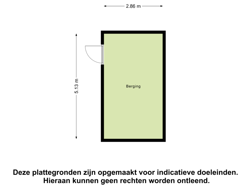 View floorplan of Berging of Groenenborgh 29