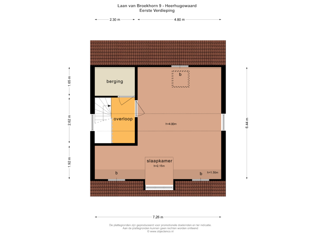 Bekijk plattegrond van EERSTE VERDIEPING van Laan van Broekhorn 9