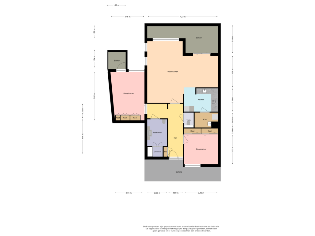 Bekijk plattegrond van Woonlaag 1 van Distelvinklaan 16