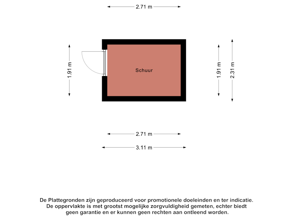 Bekijk plattegrond van Schuur van Distelvinklaan 16