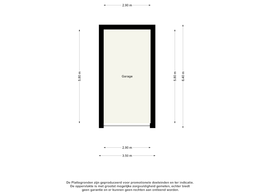 Bekijk plattegrond van Garage van Distelvinklaan 16