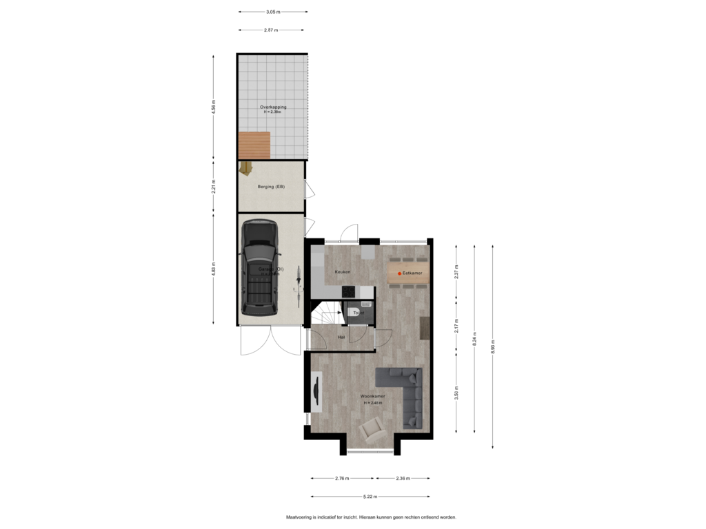 Bekijk plattegrond van Begane grond van Simon Vestdijkstraat 40