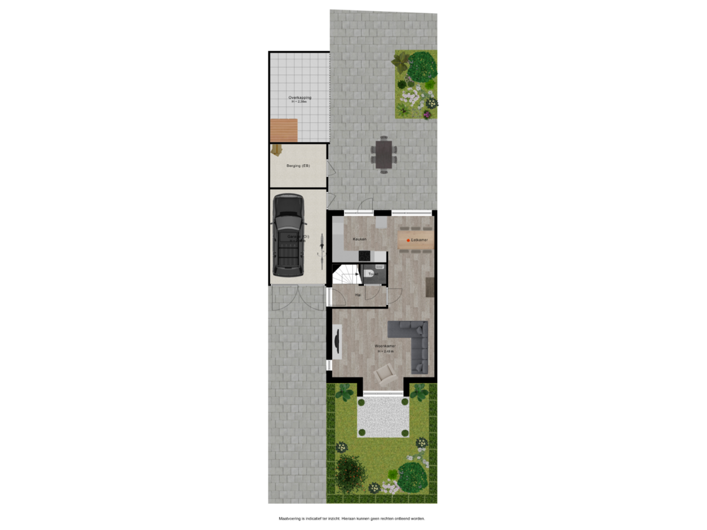 Bekijk plattegrond van Tuin van Simon Vestdijkstraat 40