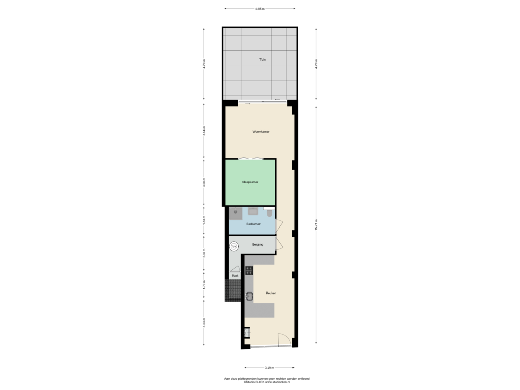 Bekijk plattegrond van Begane grond van Vughterstraat 138