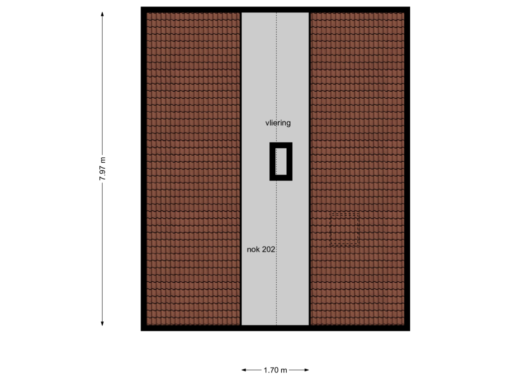 View floorplan of zolder of Nieuwe Beekhoek 2